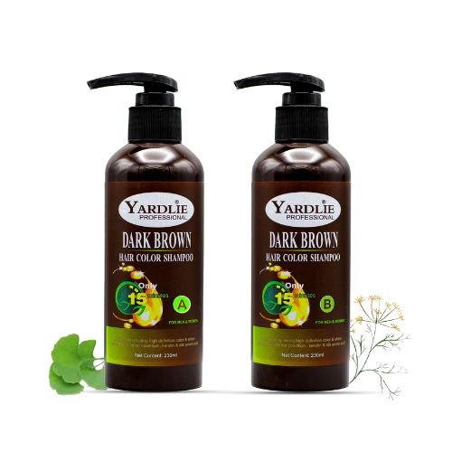 Hair Color Shampoo Mixing Paste Dark Brown Yardlie 460ml In Pakistan