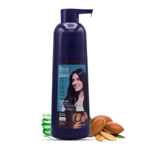 Orabella Professional Speedy Hair Color Shampoo Natural Black 400ml In Pakistan