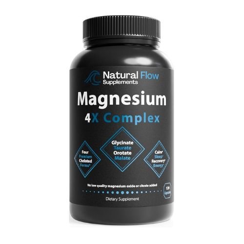 Magnesium 4X Complex - Glycinate Taurate Malate and Orotate 120 Capsules In Pakistan