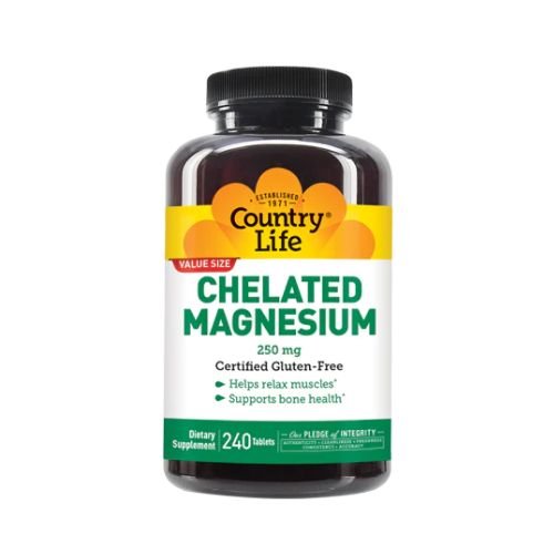 Country Life Chelated Magnesium 250MG - Relax Muscles Exclusively In Pakistan