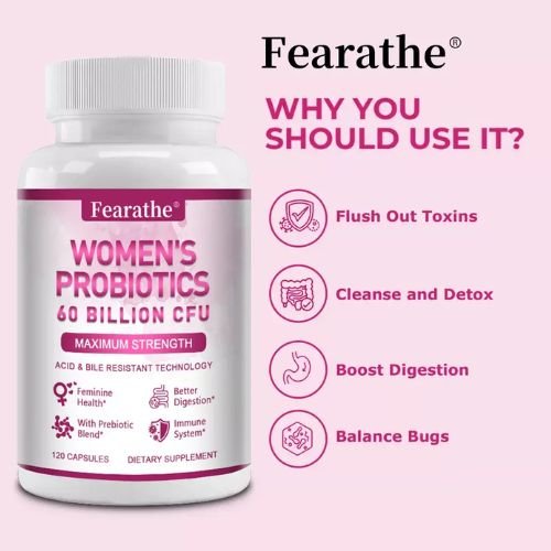 Fearathe Women Probiotics 60 Billion CFU Capsules In Pakistan
