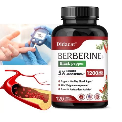 Didacat Berberine Black Paper 1200mg Capsules In Pakistan