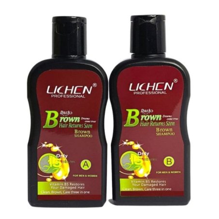 Lichen Dark Brown Hair Color Shampoo 200ml In Pakistan