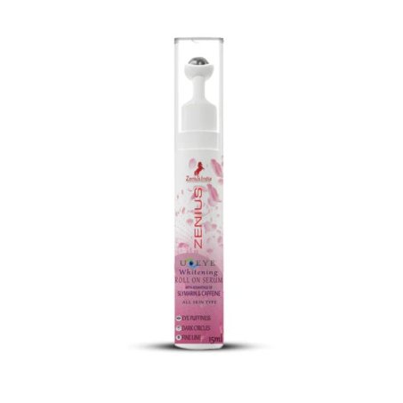 Zenius Under-Eye Whitening Roll On Serum For Puffiness, Wrinkles & Dark Circles, 15ml