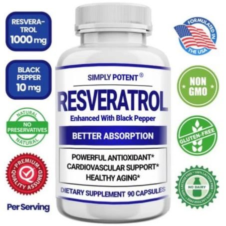 Simply Potent Resveratrol 1000 mg Supplement, In Pakistan